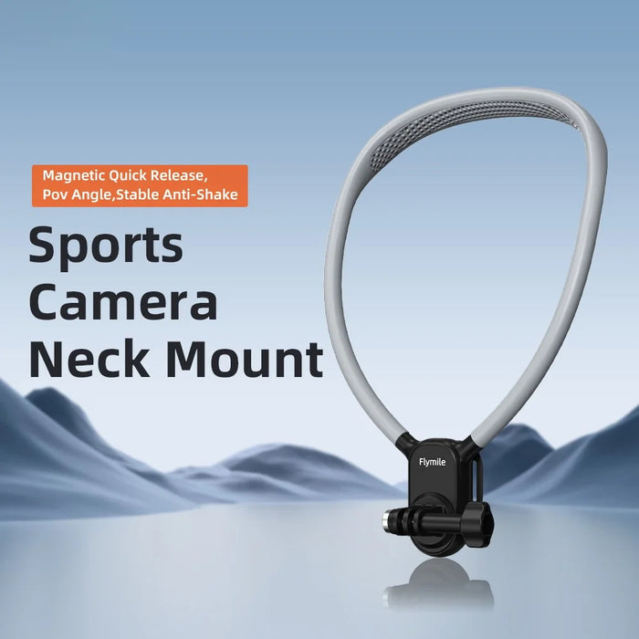 FLYMILE Neck Mount with Strap for DJI Osmo 360 / Action 5 Pro / Pocket 3 Vertical Shooting Camera Holder - 2