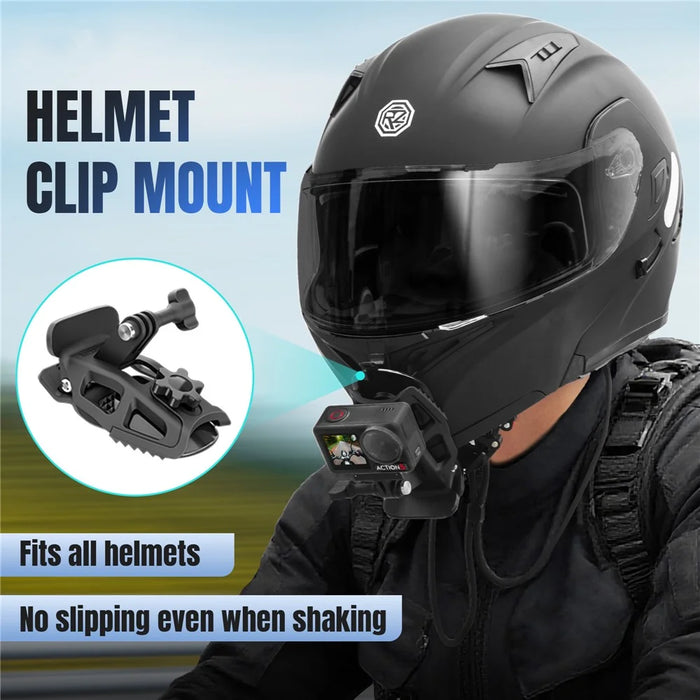 STARTRC For Motorcycle Helmet Universal Action Camera Mount Clamp Adjustable Angle Secure Fixation - 3