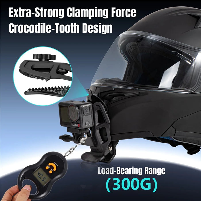 STARTRC For Motorcycle Helmet Universal Action Camera Mount Clamp Adjustable Angle Secure Fixation - 4