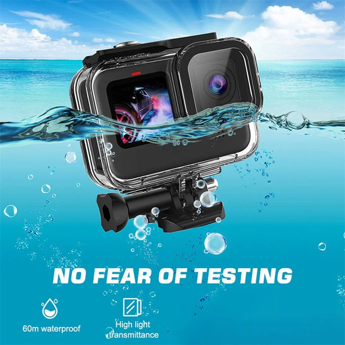 60m Underwater Diving Case for GoPro Hero 13 / 12 / 11 / 10 / 9 Camera Waterproof Cover Housing Shell - 7