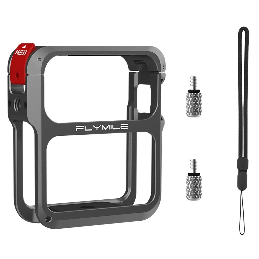FLYMILE For DJI Osmo Nano Metal Cage Dual Locking Silicone Protection Frame Magnetic Quick Release - 1