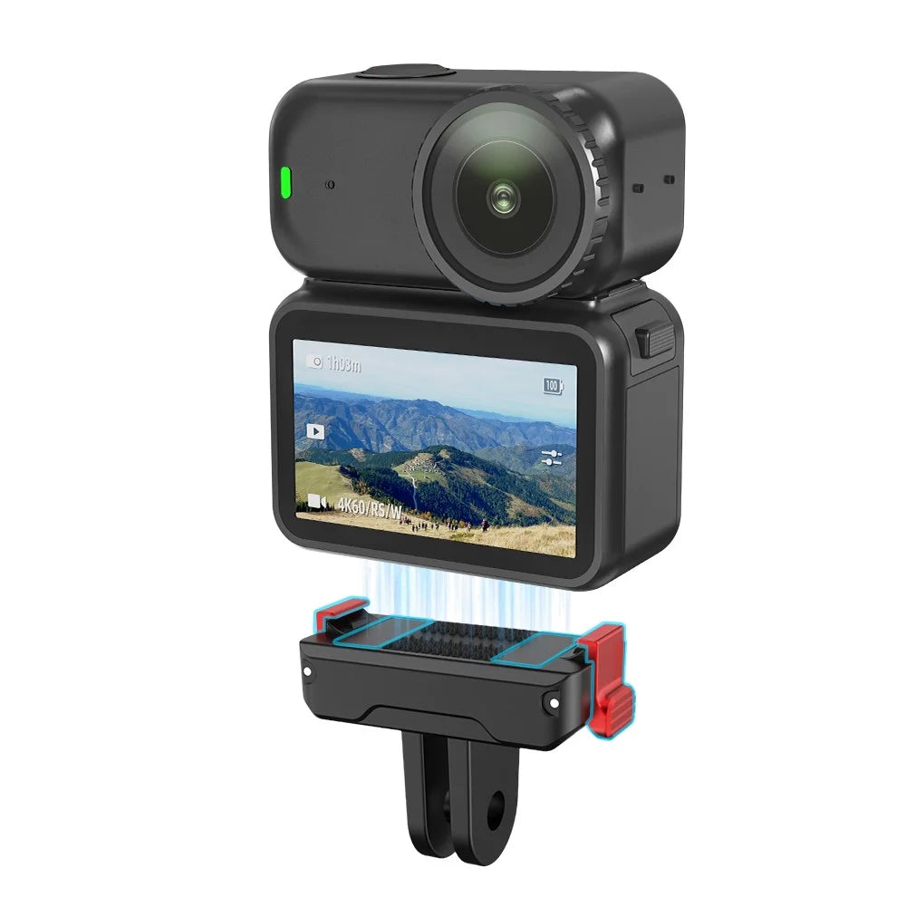 FLYMILE For DJI Osmo Nano Camera Quick Release Magnetic Base Dual Lock System Shock Absorption - 2