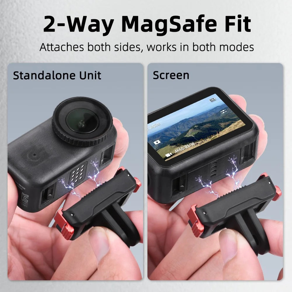 FLYMILE For DJI Osmo Nano Camera Quick Release Magnetic Base Dual Lock System Shock Absorption - 5