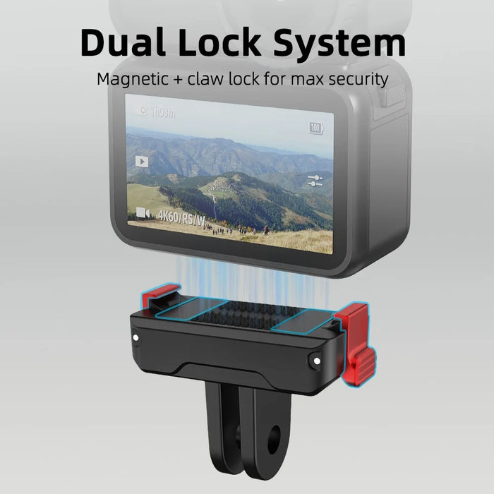 FLYMILE For DJI Osmo Nano Camera Quick Release Magnetic Base Dual Lock System Shock Absorption - 6