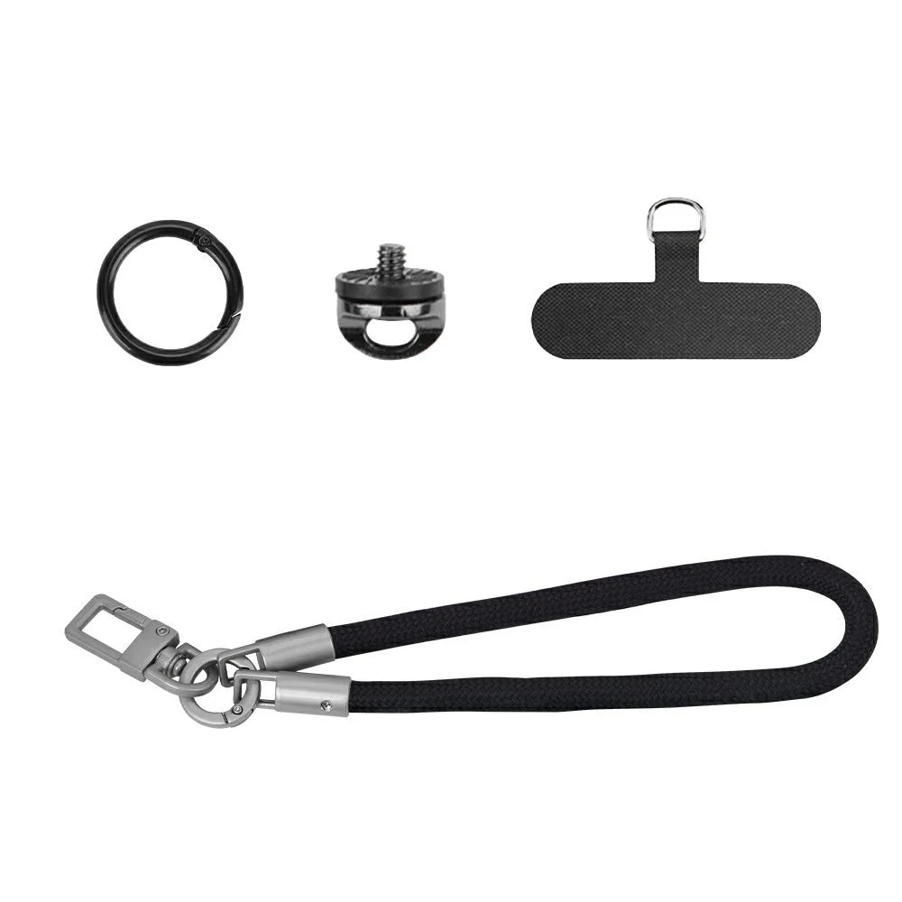 FLYMILE for Action Camera Wrist Strap Universal Fit Adjustable Polyester Strap Breathable Secure Shooting - Black - 1