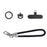 FLYMILE for Action Camera Wrist Strap Universal Fit Adjustable Polyester Strap Breathable Secure Shooting - Black - 1