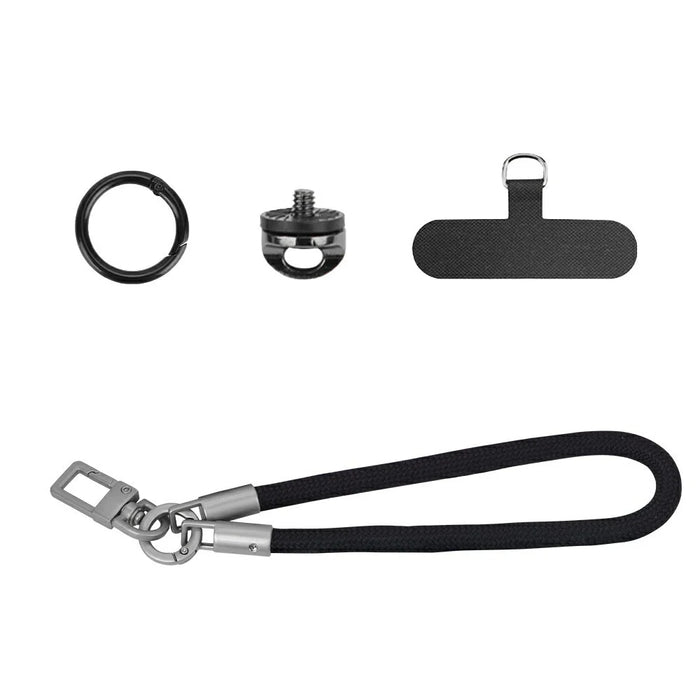 FLYMILE for Action Camera Wrist Strap Universal Fit Adjustable Polyester Strap Breathable Secure Shooting - Black - 1