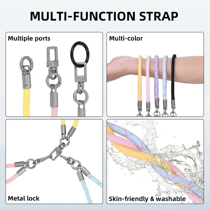 FLYMILE for Action Camera Wrist Strap Universal Fit Adjustable Polyester Strap Breathable Secure Shooting - Black - 3