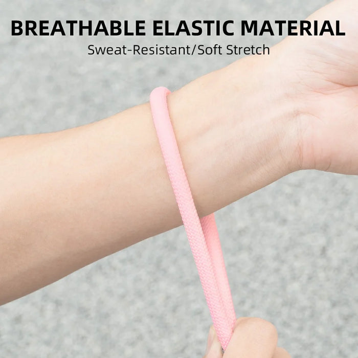 FLYMILE for Action Camera Wrist Strap Universal Fit Adjustable Polyester Strap Breathable Secure Shooting - Black - 5