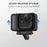 FLYMILE for Insta360 Go Ultra Magnetic Mount Adapter Quick Release Base Portable Metal Camera Accessories - Black - 6