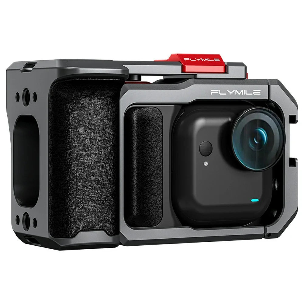 FLYMILE For Insta360 Go Ultra Street Photography Handle Set Camera Ergonomic Grip with Cold Shoe Mount - 1