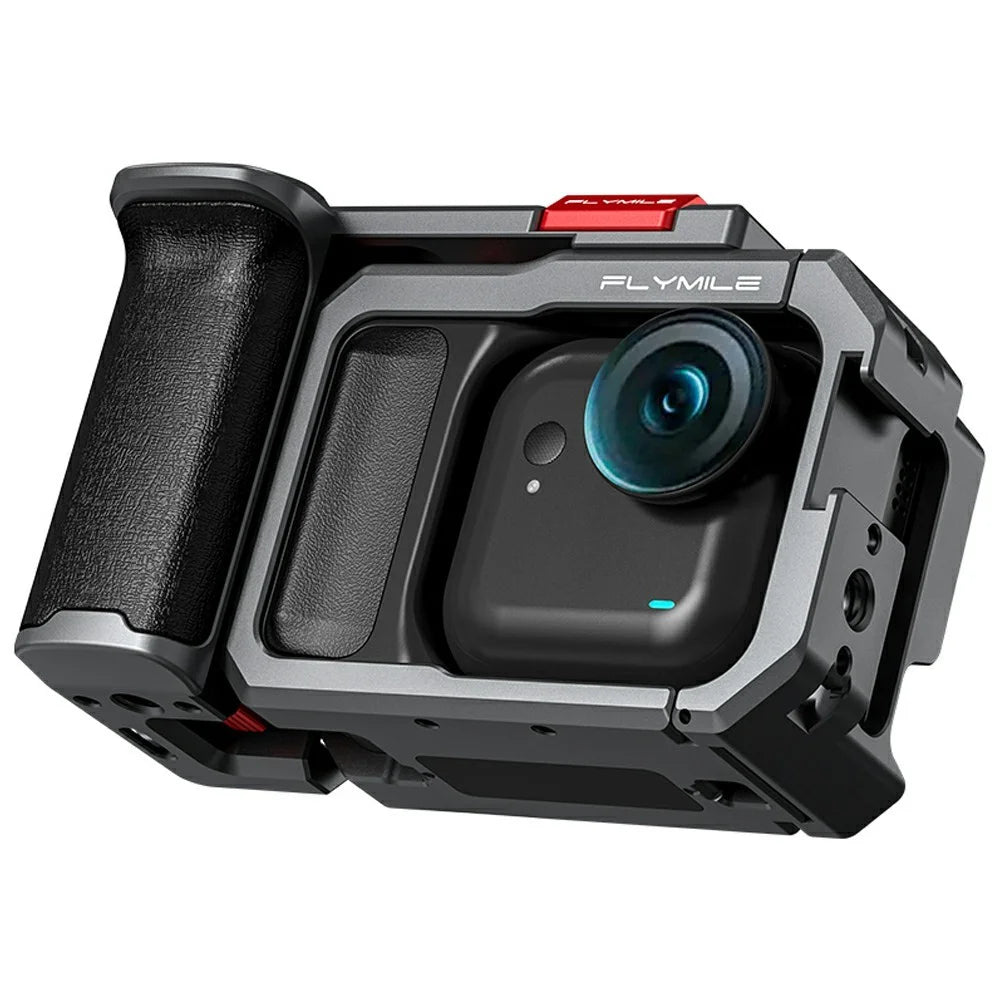 FLYMILE For Insta360 Go Ultra Street Photography Handle Set Camera Ergonomic Grip with Cold Shoe Mount - 5