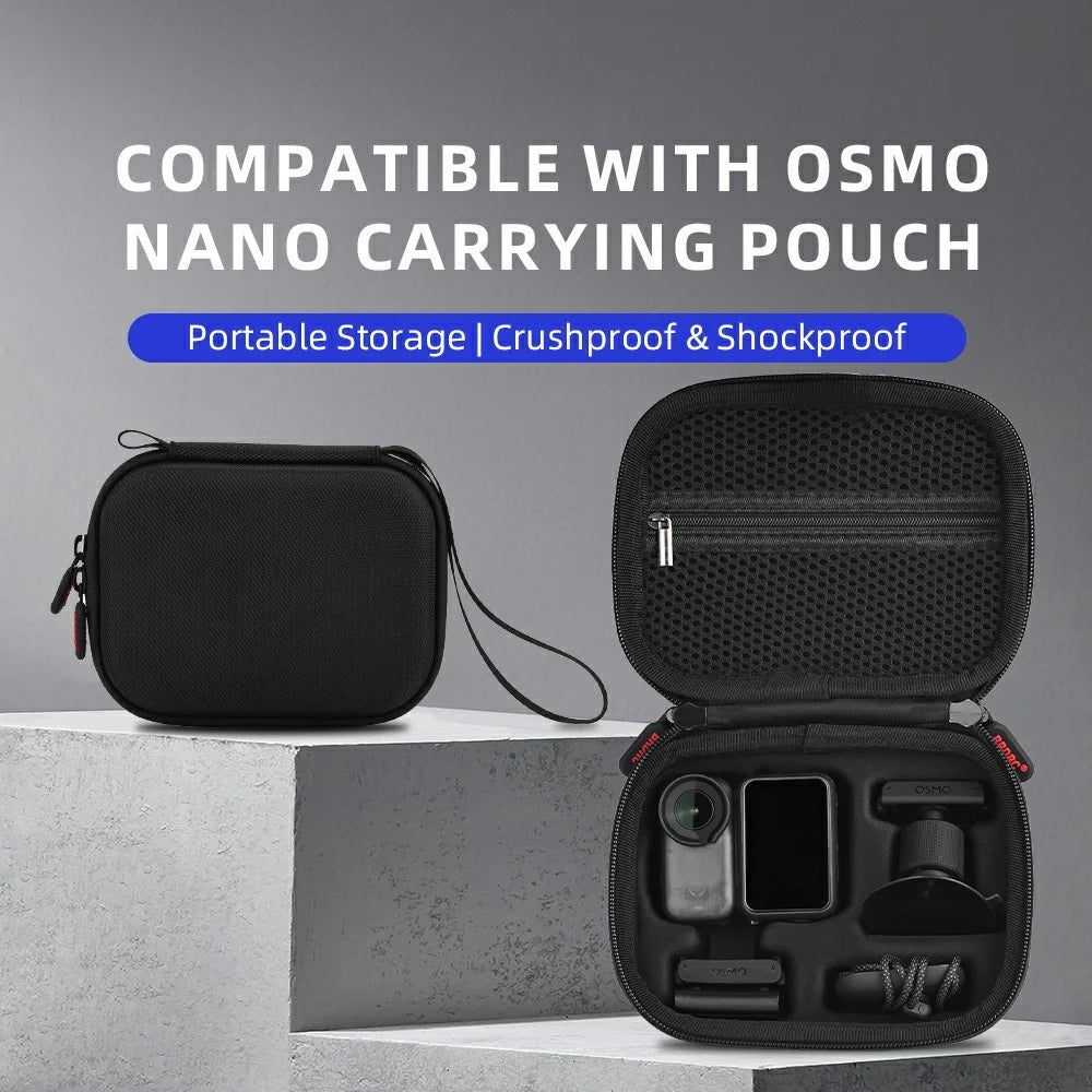 BRDRC For DJI Osmo Nano Camera Carrying Bag Shock Absorbing Nylon Portable Storage Case - 3