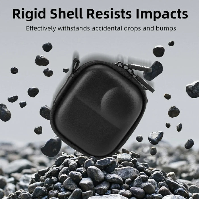 FLYMILE For DJI Osmo Nano Camera Cage-Compatible Shockproof Carry Case PU Leather Portable Storage Bag - 5