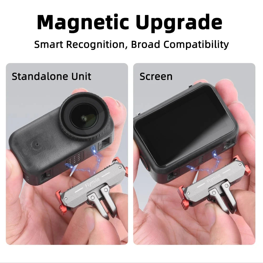 FLYMILE For DJI Osmo Nano Magnetic Quick Release Camera Case Shockproof Camera Cage Water-Resistant - Black - 5