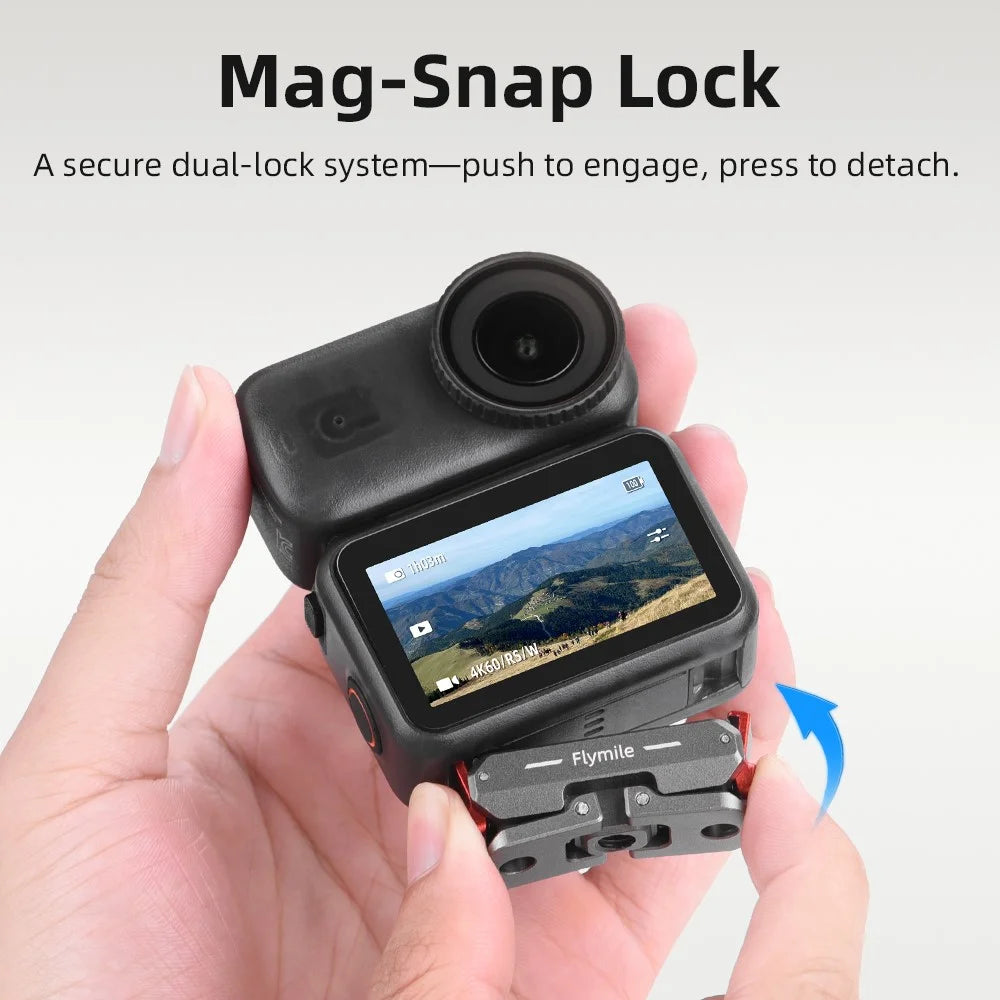 FLYMILE For DJI Osmo Nano Magnetic Quick Release Camera Case Shockproof Camera Cage Water-Resistant - Black - 6