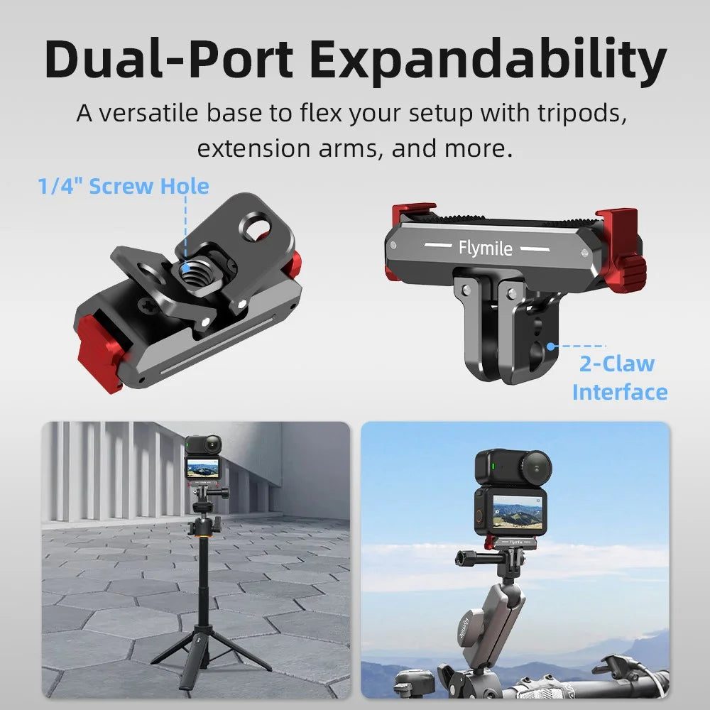 FLYMILE For DJI Osmo Nano Magnetic Quick Release Camera Case Shockproof Camera Cage Water-Resistant - Black - 7