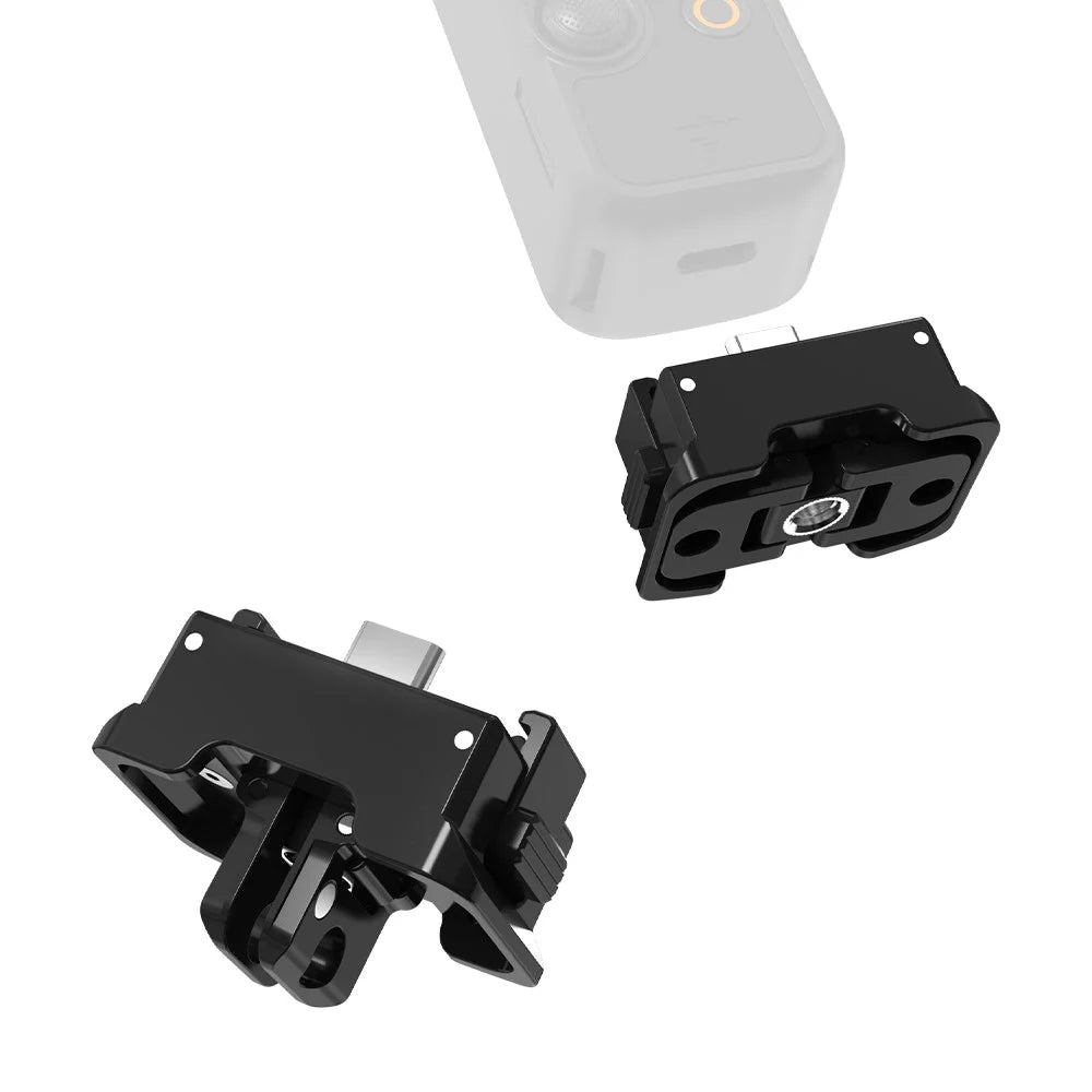 FLYMILE For DJI Osmo Pocket 3 Magnetic Charging Base Quick Release Scratch Resistant - Black - 2