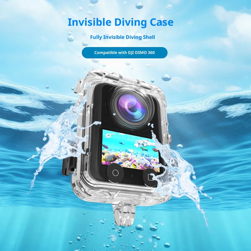 For DJI Osmo 360 Action Camera Quick Release Waterproof Housing 40m Underwater Photography Case - 3
