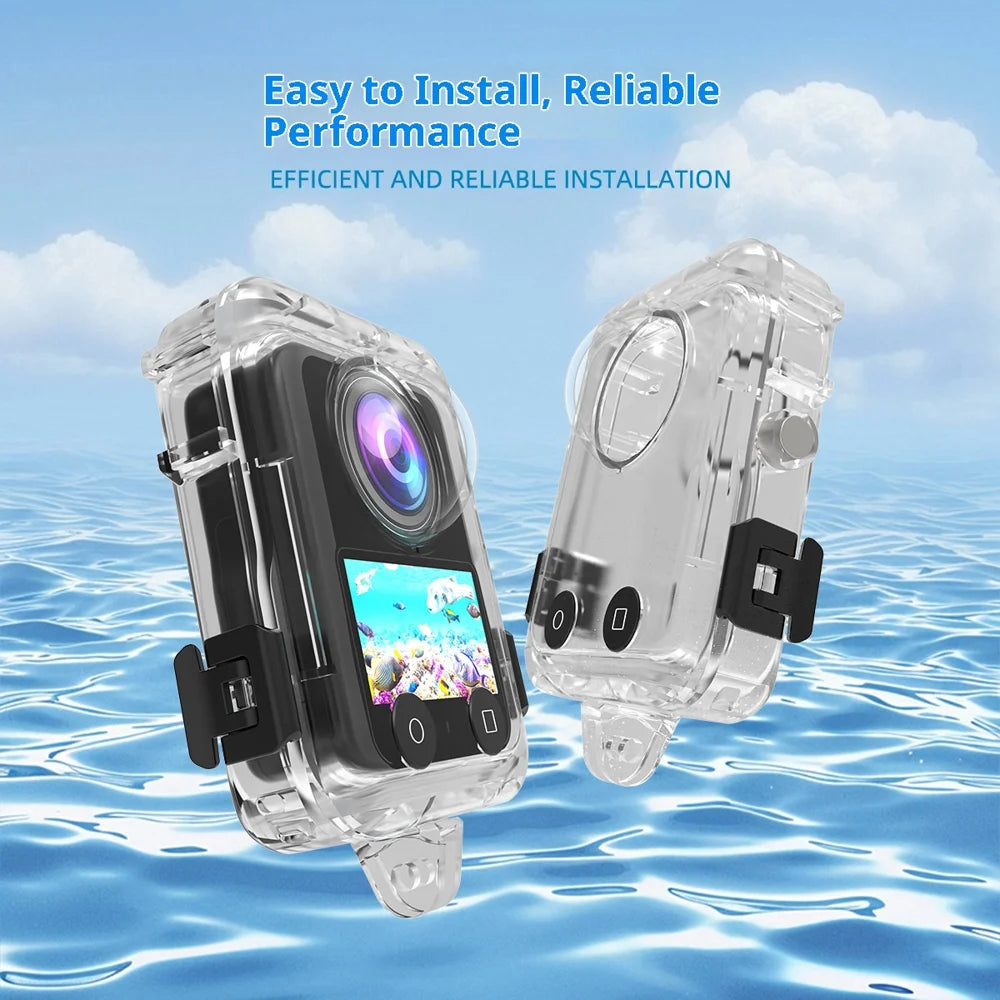For DJI Osmo 360 Action Camera Quick Release Waterproof Housing 40m Underwater Photography Case - 4