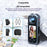 For Insta360 X5 Action Camera Metal Frame with Dual Cold Shoe Mount Aluminum Alloy Protective Case - 3
