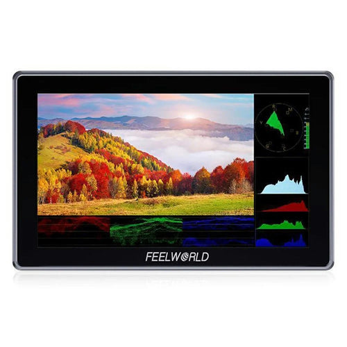 FEELWORLD H5 5.5 Inch 1200nit High Brightness Monitor 12G SDI HD 2.0 Touch Screen Camera Field Monitor - 1