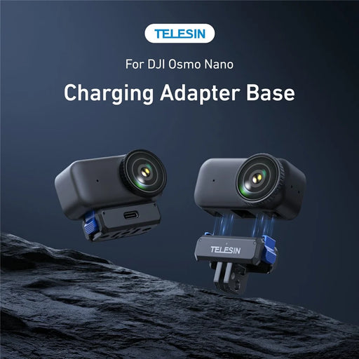 TELESIN S7-JBK-17-TDJ For DJI Osmo Nano Action Camera Magnetic Quick Release Charging Adapter Mount Base - 2