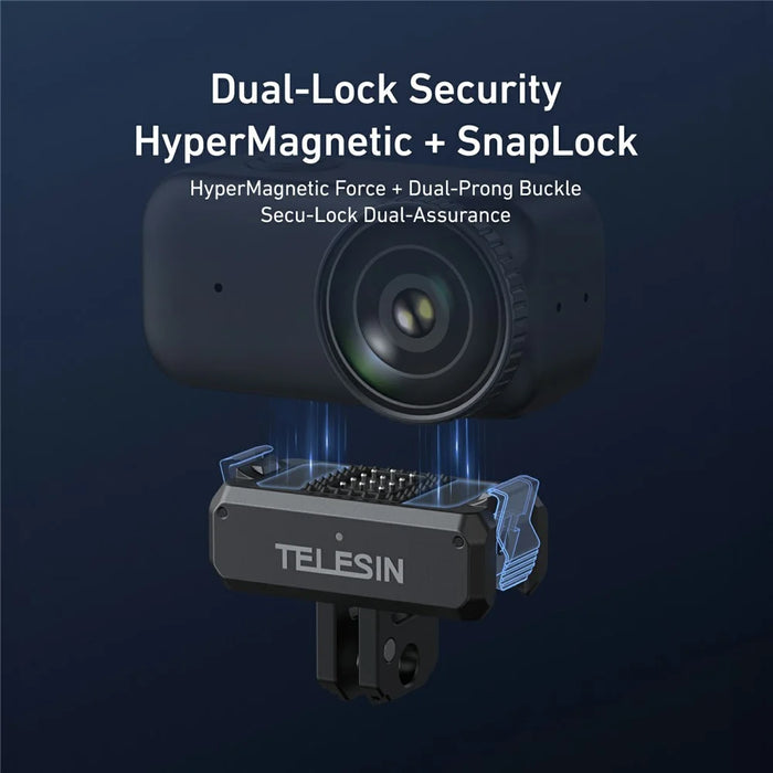 TELESIN S7-JBK-17-TDJ For DJI Osmo Nano Action Camera Magnetic Quick Release Charging Adapter Mount Base - 6
