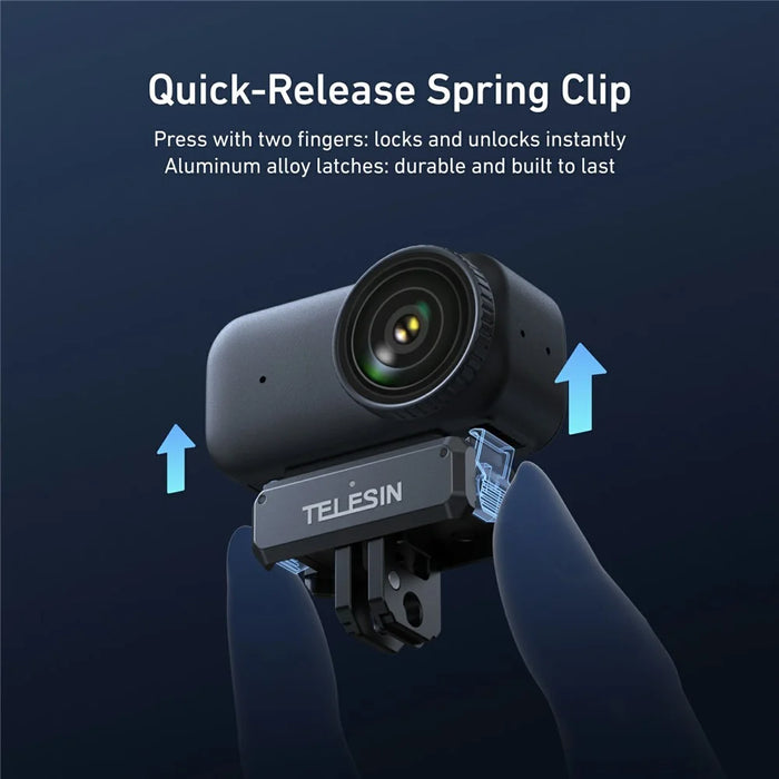 TELESIN S7-JBK-17-TDJ For DJI Osmo Nano Action Camera Magnetic Quick Release Charging Adapter Mount Base - 7