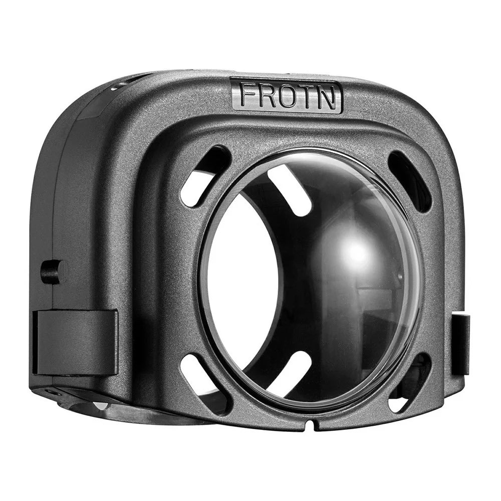 086 For Insta360 X4 Action Camera Lens Protector ABS + Tempered Glass Snap-on Lens Guard - 1