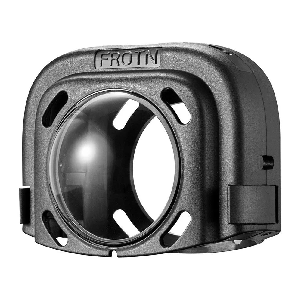 086 For Insta360 X4 Action Camera Lens Protector ABS + Tempered Glass Snap-on Lens Guard - 2
