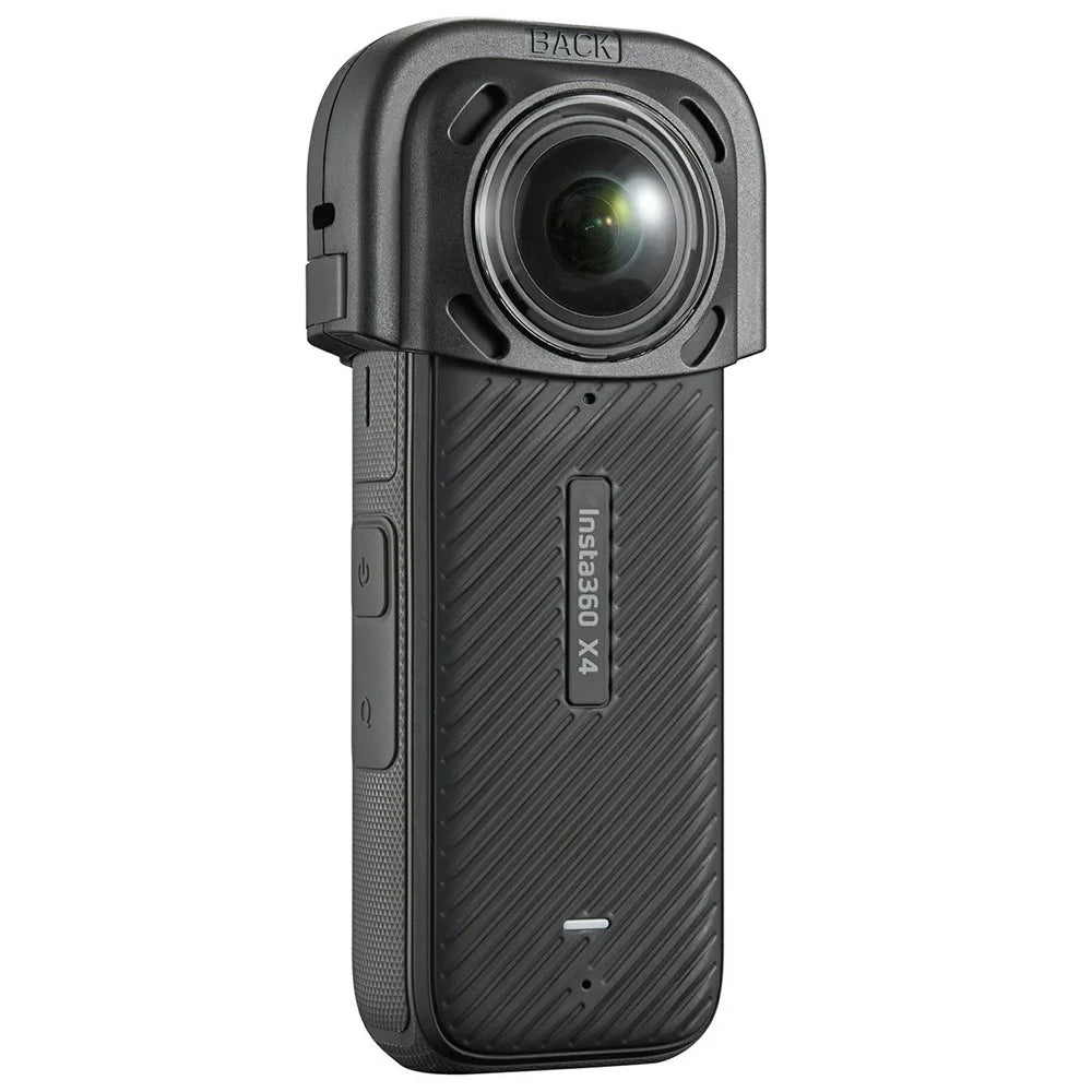 086 For Insta360 X4 Action Camera Lens Protector ABS + Tempered Glass Snap-on Lens Guard - 3