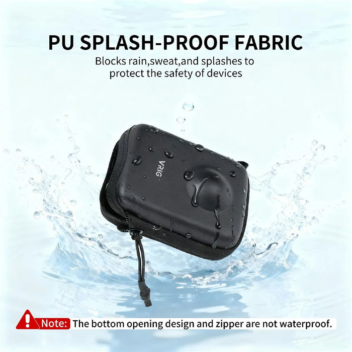 VRIG AC-57 For DJI Osmo 360 Camera Storage Bag PU Leather Anti Drop Zipper Protective Case - 6