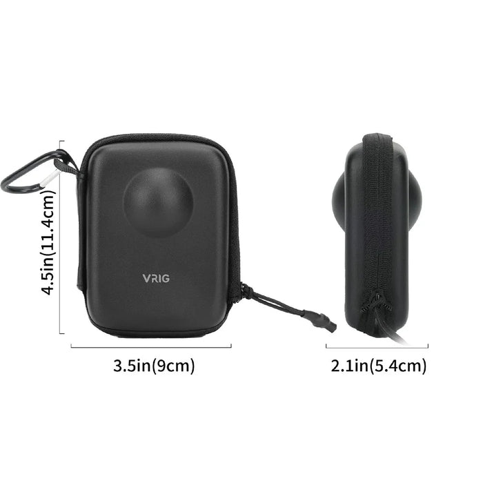 VRIG AC-57 For DJI Osmo 360 Camera Storage Bag PU Leather Anti Drop Zipper Protective Case - 7