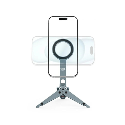 VRIG MG-34 Multifunctional Magnetic Foldable Tripod Stand Selfie Stick Desktop Phone Holder with Cold Shoe / Arca-Swiss Mount / 1 / 4" Screw Hole - 1