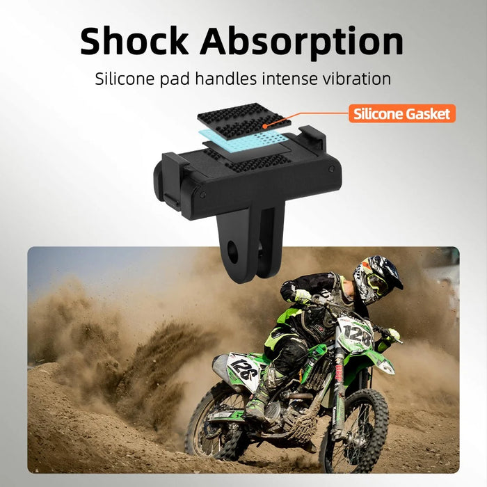 FLYMILE For DJI Osmo Nano / Action 6 Camera Magnetic Quick Release Adapter Two Claw Mount Base - 7