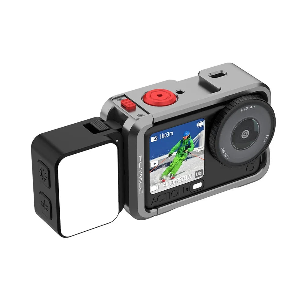 FLYMILE For DJI Osmo Nano / Action 6 Camera Magnetic Fill Lamp 3 Color Temperatures Photography LED Video Light - 4
