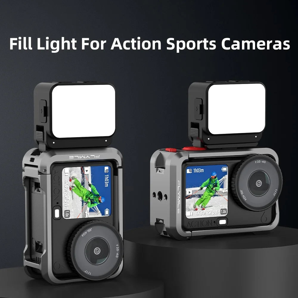 FLYMILE For DJI Osmo Nano / Action 6 Camera Magnetic Fill Lamp 3 Color Temperatures Photography LED Video Light - 6