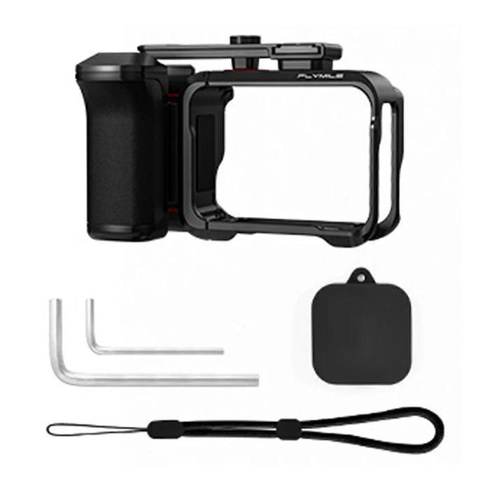 FLYMILE For Insta360 Ace Pro  /  Pro 2 Photography Handle Set Camera Grip Holder Plastic Cage Kit with Adjustable Shutter - 7