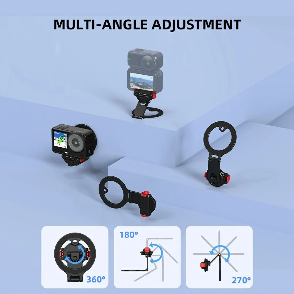 FLYMILE For DJI Osmo Action 6  /  Nano Dual-Sided Magnetic Holder Aluminum Alloy Quick-Release Magnetic Mount - 6