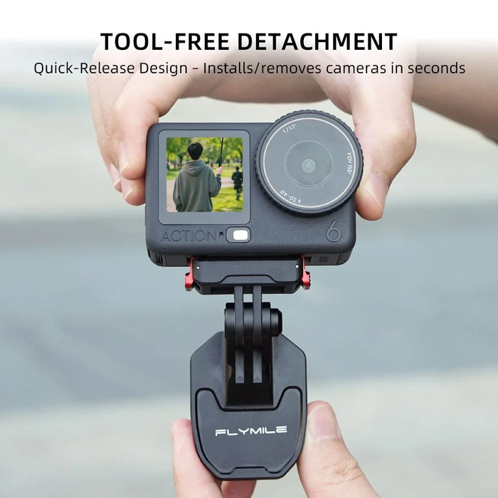 FLYMILE Motorcycle Windshield Mount for Action Cameras Clamp Holder - 6