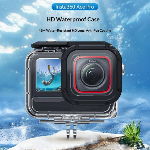 TELESIN For Insta360 Ace Pro 2 Waterproof Case 45m Underwater Diving Shell Protective Cover - 2