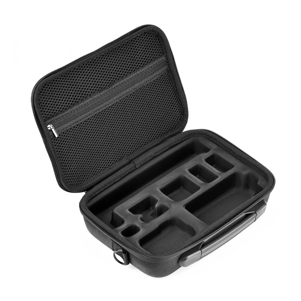 BRDRC For DJI Osmo Action 6 Storage Case Precision Molded Waterproof Shockproof Bag with Shoulder Strap - Black - 2