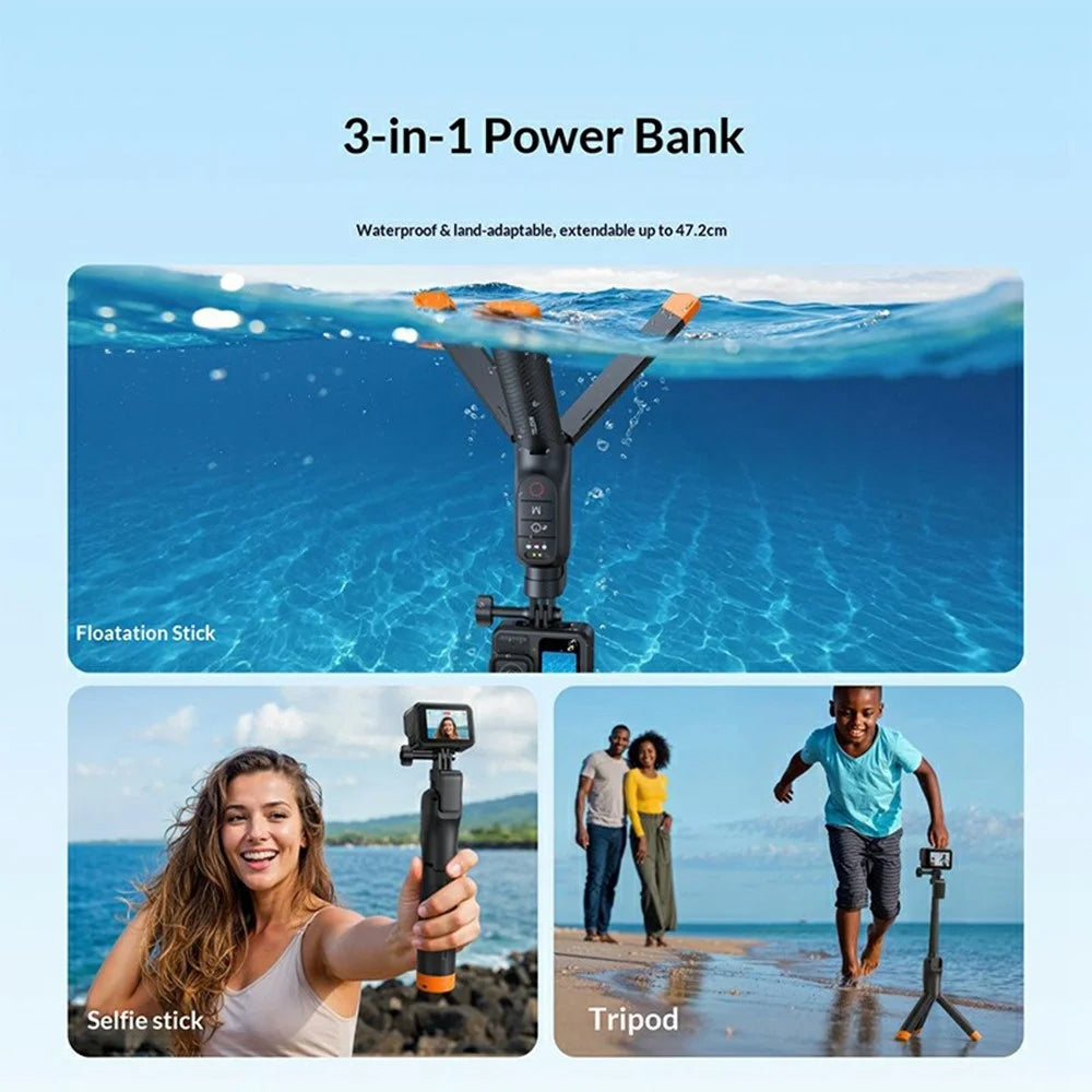 TELESIN S1-TSS-07 Floating Selfie Stick for GoPro MAX / 13 / 12 / 11 / 10 / 9 Underwater Photography Extendable Tripod with Bluetooth-compatible Remote - 5