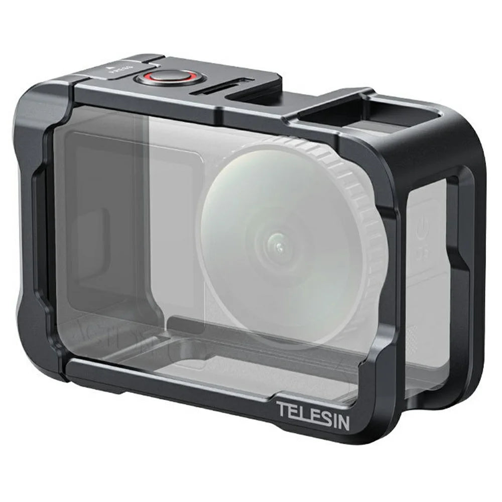 TELESIN S6-FMS-35-TDJ For DJI Osmo Action 6 Aluminum Alloy Camera Cage Ultra Light Shockproof Action Camera Protective Case - 1