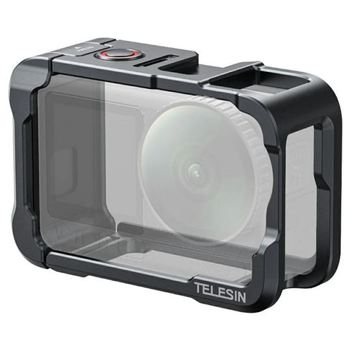 TELESIN S6-FMS-35-TDJ For DJI Osmo Action 6 Aluminum Alloy Camera Cage Ultra Light Shockproof Action Camera Protective Case - 1