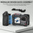 FLYMILE For DJI Osmo Action 3  /  4  /  5 Pro Cage Shutter Grip Magnetic Quick-Release Handle with Adjustable Shutter Button - 4