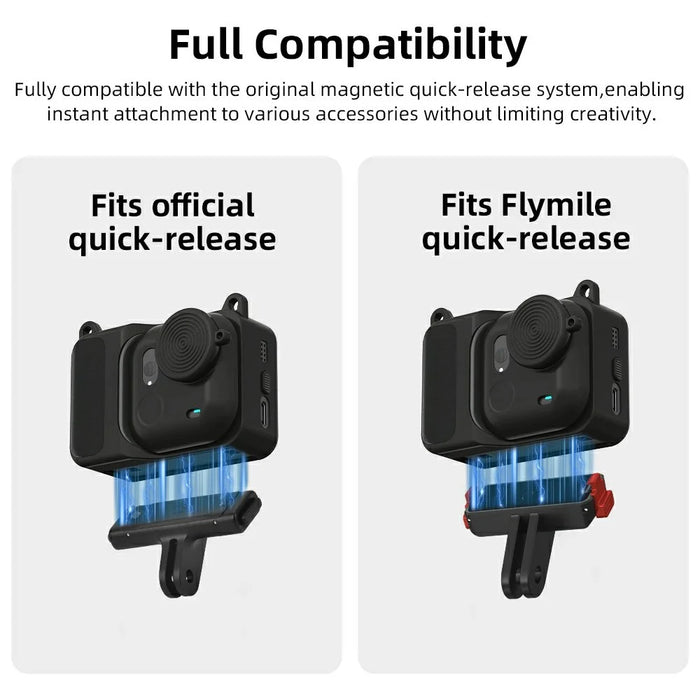 FLYMILE For Insta360 Go Ultra Silicone Case 360° Full Protection Protective Cover Compatible with Magnetic Quick-Release - 5