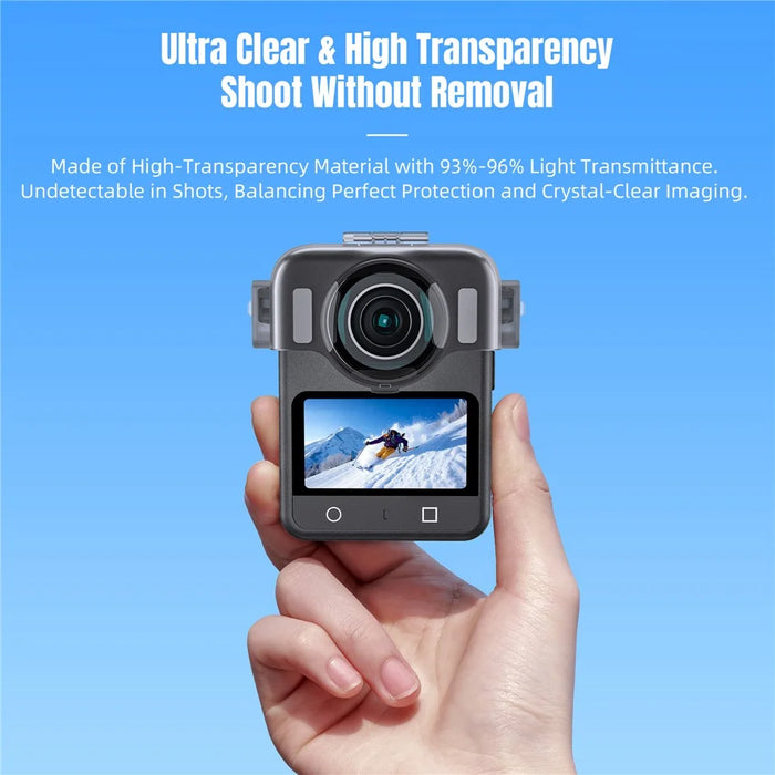 STARTRC For DJI Osmo 360 Panoramic Camera Lens Protector Cap High Transparency PC Lens Guard - 3