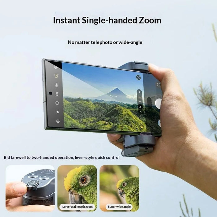 TELESIN P1-MP-01 Bluetooth-compatible Phone Grip Extendable Selfie Stick with Remote for iPhone  /  Android - 4
